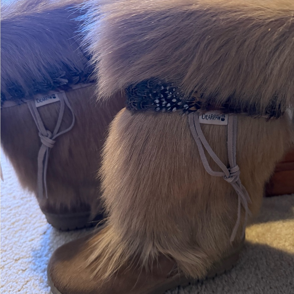 BearPaw Tan Fur Boots